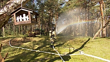 В национальном парке «Куршская коса» прошли первые в этом году пожарно-тактические учения