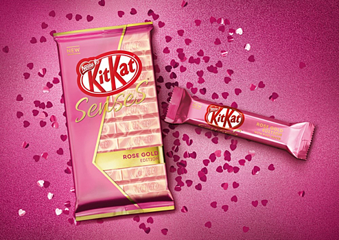 KitKat выпустил клубничный шоколад в розовом ко Дню всех влюбленных