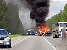 Молодой вахтовик из Тюмени заживо сгорел в Lexus после аварии