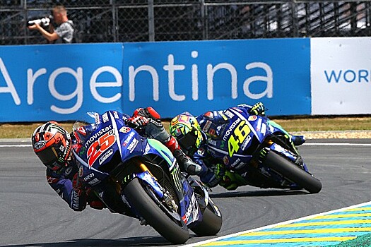 Виньялес — победитель Гран-при Франции MotoGP, Росси сошёл на финальном круге