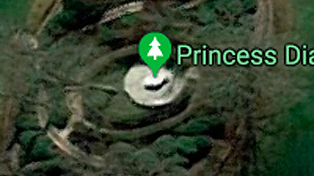 Спрятанную от посторонних могилу принцессы Дианы нашли на Google Maps