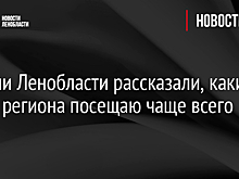 Жители Ленобласти рассказали, какие места региона посещают чаще всего