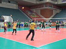 Профессиональные волейболистки провели мастер‐класс в Одинцове