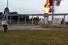 На Краснодарском НПЗ вспыхнула установка для сжигания газа