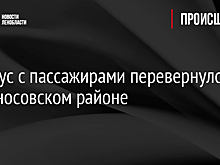 Автобус с пассажирами перевернулся в Ломоносовском районе
