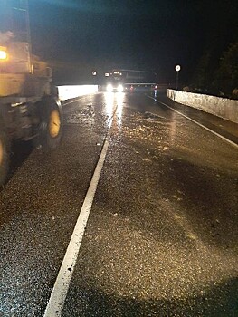 Камнепад перекрыл движение на трассе «Джубга – Сочи» у Мамайского перевала