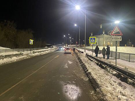 В Оренбурге женщина пострадала при наезде автомобиля на пешеходном переходе
