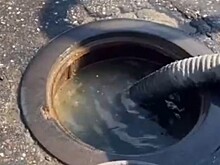 Очередная утечка на городских сетях в центре города