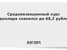 Средневзвешенный курс доллара на 11:30 мск опустился до 66,25 рубля