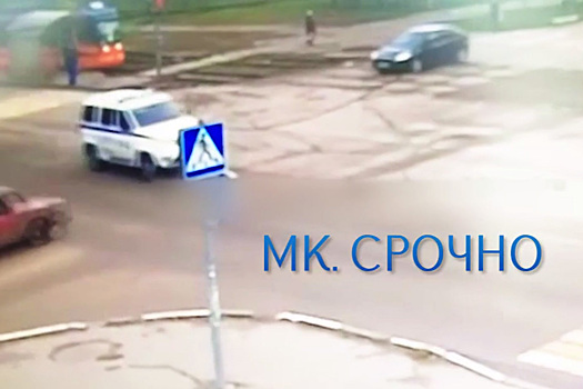 В Подмосковье водитель на «Жигулях» протаранил полицейскую машину