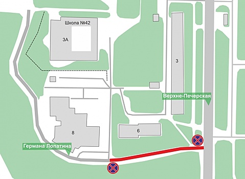 Парковку ограничат на улице Германа Лопатина в Нижнем Новгороде