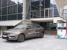 Начались испытания Lada Aura с заводским ГБО: авто сняли на фото