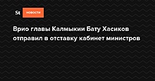 Врио главы Калмыкии Бату Хасиков отправил в отставку кабинет министров