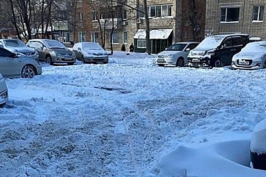 Хабаровчане массово жалуются на качество уборки хабаровских дворов от снега и наледи