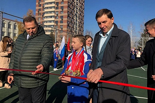Депутат ГД Игнатов открыл в Новосибирске обновленную детскую спортплощадку