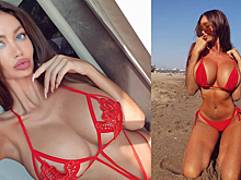 Модель въехала в бассейн на «Ламборгини»