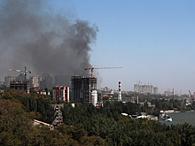 Три вертолета привлечены для тушения пожара в Ростове-на-Дону