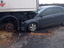 В Курской области легковушка столкнулась с фурой