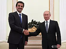 Путин заявил, что будет рад видеть в России эмира Катара
