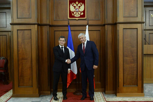Владимир Колокольцев и Жеральд Дарманен обсудили актуальные направления российско-французского сотрудничества в правоохранительной сфере
