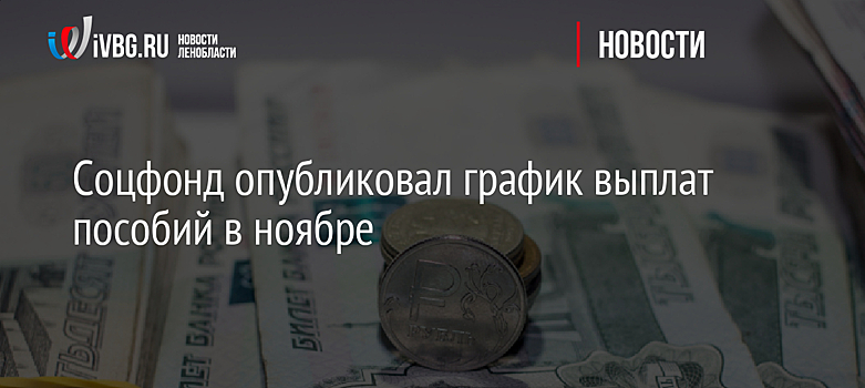 СФР рассказал, как выплатят детские пособия в ноябре с учетом праздников