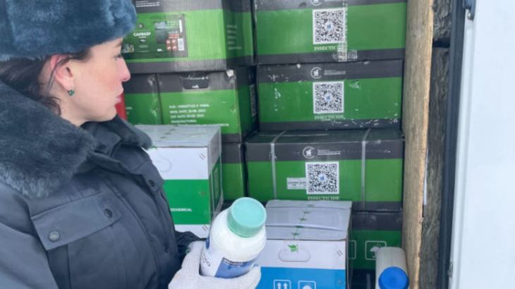 В Оренбургской области пресечен незаконный ввоз пестицидов и агрохимикатов из Киргизии