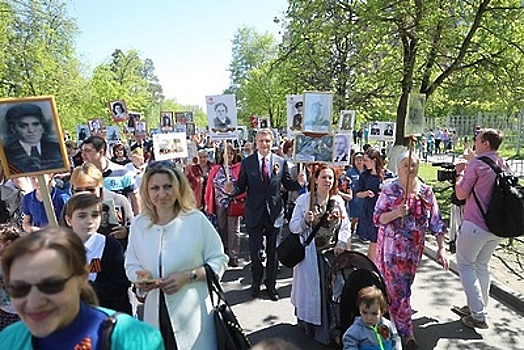 Более 22 тыс человек присоединились к «Бессмертному полку» в Одинцовском районе