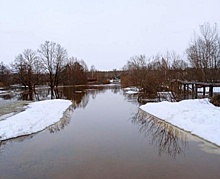 Низководный мост в Гагинском районе освободился от воды