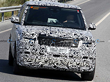 Гибридный Range Rover нового поколения показали на шпионских фотографиях