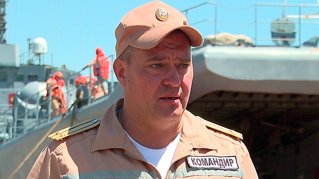 Командир БДК Рыхлов: корабль может совершать до шести рейсов в день для перевозки через Керченский пролив