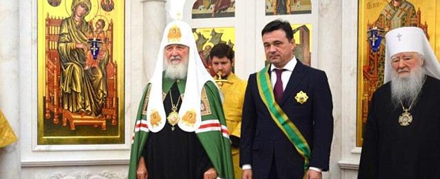 Патриарх Московский и Всея Руси Кирилл освятил Никольский храм в Павшинской пойме