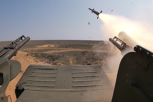ПВО Сирии сбили из зенитного комплекса "Панцирь-С" беспилотник боевиков