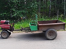 В Арбажском районе бесправник опрокинулся на мотоблоке