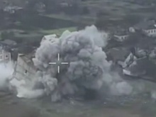 Дрон снял, как РСЗО "Торнадо-Г" снесла дом с боевиками ВСУ в Гуляйполе