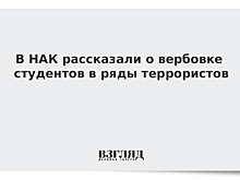 В НАК рассказали о вербовке студентов в ряды террористов