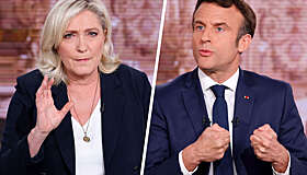 Партия Ле Пен обходит коалицию Макрона перед выборами в Европарламент