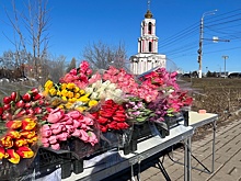 На проспекте Победы в Курске незаконно торговали цветами
