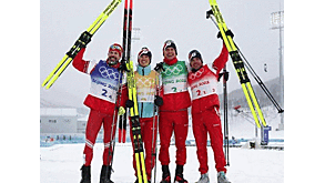 Не выдержал даже Клебо. Российские лыжники выиграли золото олимпийской эстафеты впервые за 42 года