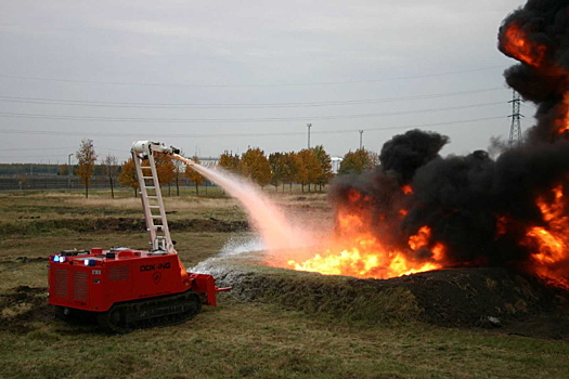 В Новосибирске студенты НГТУ создали роботизированный комплекс для тушения природных пожаров