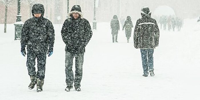 В Москве началась сильная метель