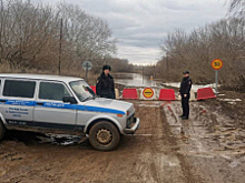 В Оренбуржье полиция обеспечивает безопасность граждан в местах, затронутых весенним паводком
