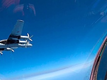 F-22 и F-16 сопроводили Ту-142МК