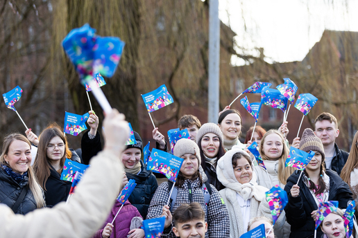 В Калининграде прошла акция ко Всемирному фестивалю молодёжи (фото)