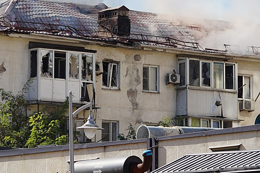 Оперштаб опубликовал фото с мест атаки БПЛА по центру Новороссийска