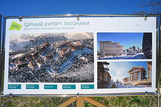 Первую очередь курорта «Лагонаки» обещают построить позже
