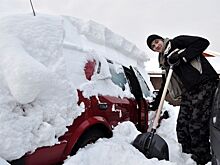 Автовладельцев призвали выкопать машины из сугробов