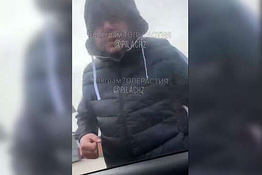 В Балашихе мигранты атаковали автомобиль с женщиной и попали на видео