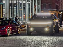 Посмотрите, как пикап Tesla Cybertruck разъезжает по дорогам Нью-Йорка