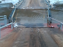 Мост через Оку затопило