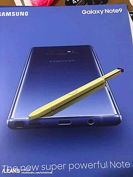 Samsung Galaxy Note9 показали на официальном постере